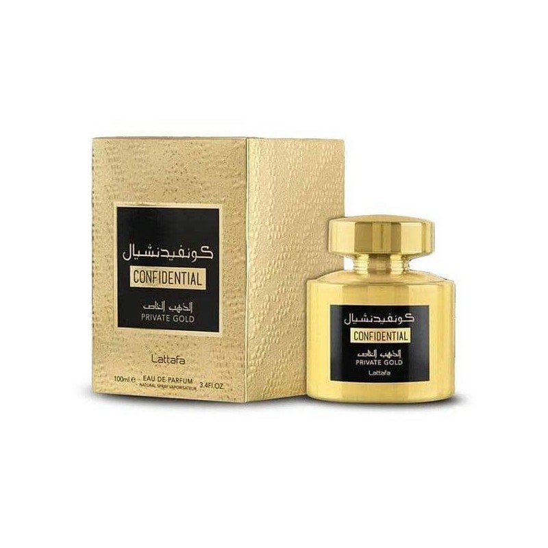 Confidential Private Gold Lattafa eau de parfum mixte