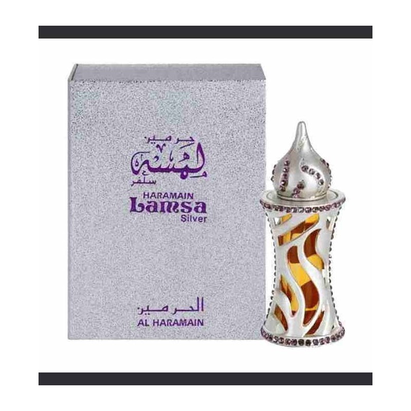 Lamsa Silver Al Haramain - Huile Parfumée Unisexe