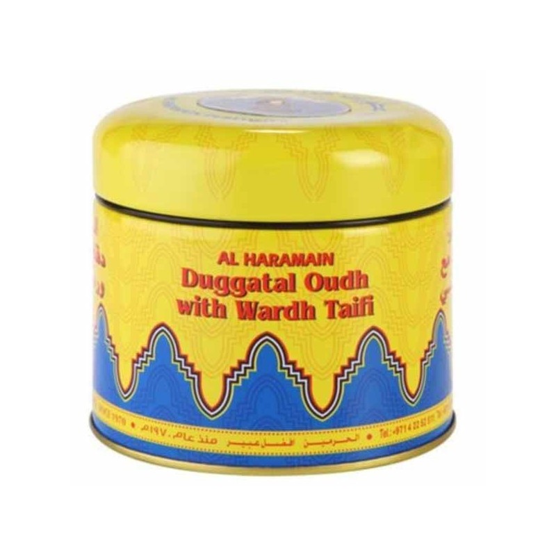 DUGGATAL OUDH WITH WARDH TAIFI 50G AL HARAMAIN BAKHOUR